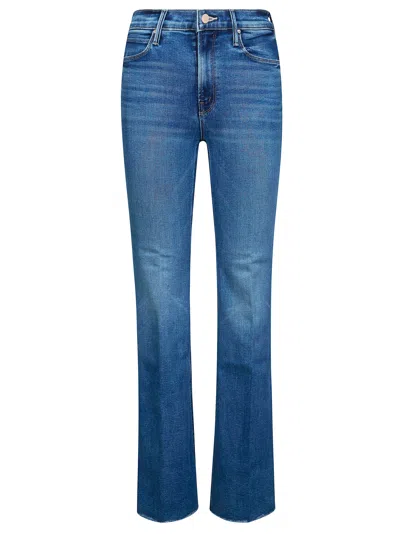 Mother The Doozy Sneak Fray Flare Jeans - Women's Mid-rise Flare In Blue