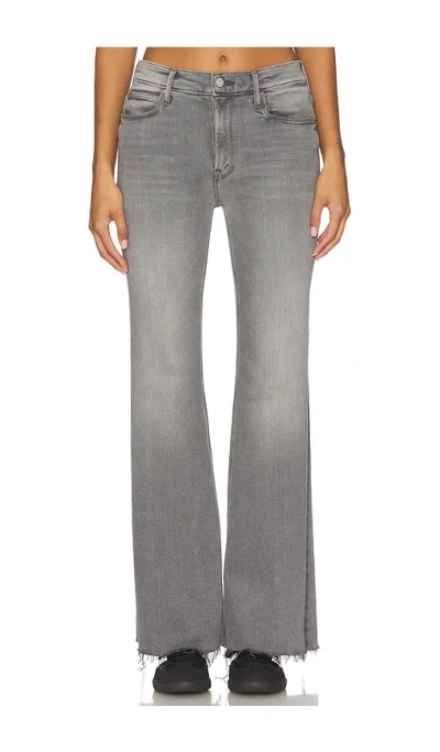 Mother The Doozy Sneak Fray Jeans In Green