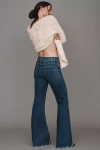 Mother The Doozy Sneak Mid-rise Wide-leg Jeans In Blue