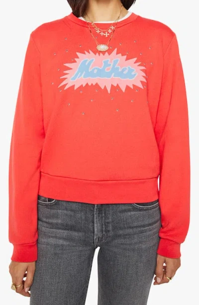 Mother The Dorito Camper Graphic Sweatshirt In Red