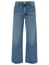 Mother Dodger Sneak Jeans Made Of Cotton Denim In Blue
