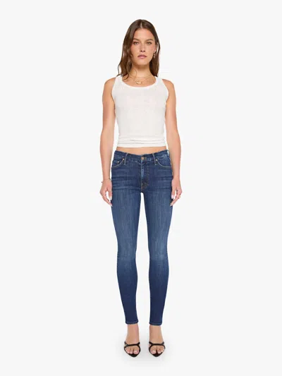 Mother The Down Low Looker Hover Backstage Pass Jeans In Blue - Size 23