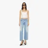 Mother The Down Low Spinner Hover Ripped Ankle Jeans In Blue