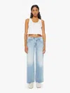 MOTHER THE DOWN LOW SPINNER HOVER I CONFESS JEANS IN BLUE - SIZE 34