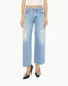 Mother The Down Low Spinner Hover Ripped Ankle Jeans In Multi