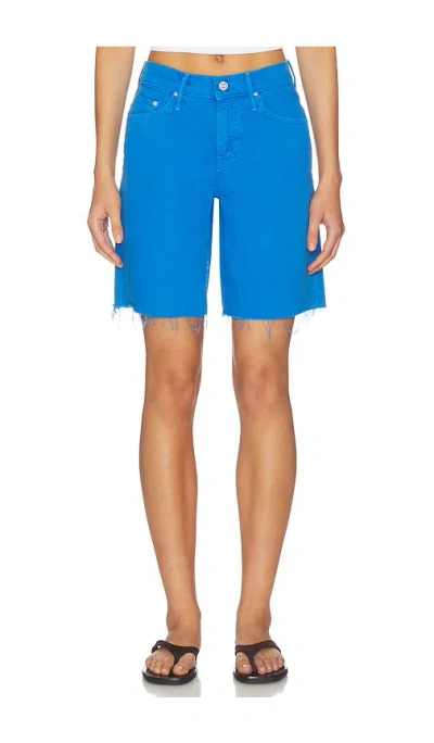 Mother The Down Low Undercover Short Fray In Blue
