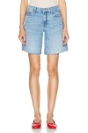 Mother The Down Low Undercover Shorts Fray Material Girl In Blue - Size 34 In Material Girl