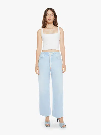 Mother The Drawn Tagger Flood Cowabunga Jeans In Blue
