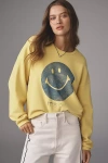 Mother The Drop Square Printed Cotton-jersey Sweatshirt In Yellow