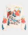 Mother The Drop Square Cabin Fever Shirt In Cabin Fever