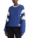 Mother The Drop Square Inset Oversized Striped Cotton-jersey Sweatshirt In Solid