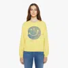 Mother The Drop Square Printed Cotton-jersey Sweatshirt In Blue