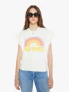 Mother The Drop Square Short Sleeve Over Shirt In Multi