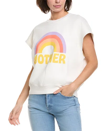 Mother The Drop Square Sweatshirt In White