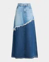 Mother The Dual Ditcher Maxi Double Whammy Skirt In Double Whammy