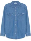 Mother All My Exes Denim Shirt Playing For Keeps In Blue