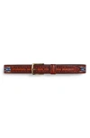 Mother The Eye Opener Leather Belt In Brown