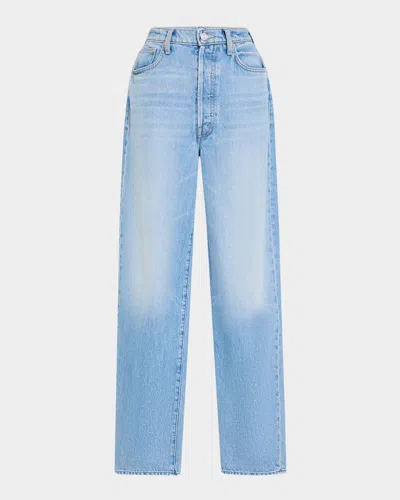 Mother The Fangirl Button Skimp Jeans In Funk N Flair