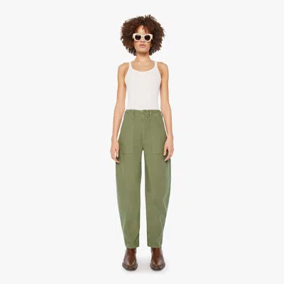 Mother The Fangirl Fatigue Flood Dried Herb Pants In Animal Print
