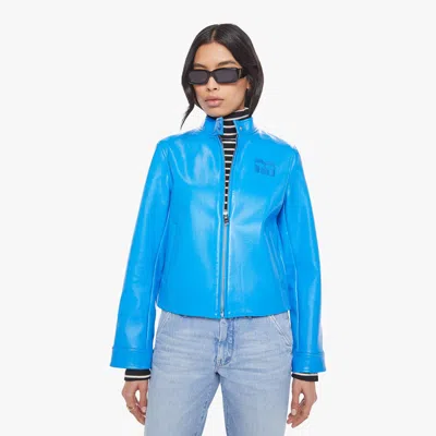 Mother The Fast Lane Chilled To Thrill Jacket In Blue - Size X-small