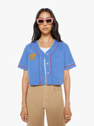 Mother The First Base Lucky Guess Shirt In Red - Size X-large