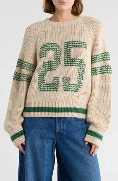 Mother The Fisherman Concert Alpaca Blend Sweater In Neutral