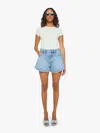 Mother The Flutter Shorts Fray I Confess In Light Blue - Size 23
