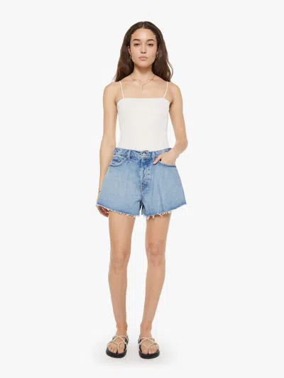 Mother The Flutter Shorts Fray I Confess With Heart In Blue - Size 34