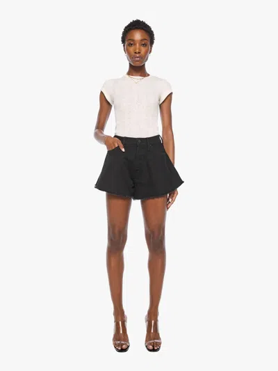 Mother The Flutter Shorts Fray Nighty Night In Black