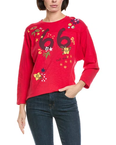 Mother The Footballer Sweatshirt In Metallic