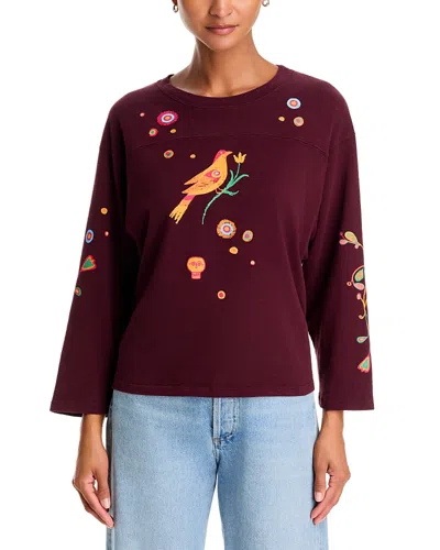 Mother The Footballer Tee In Burgundy