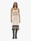 Mother The Frayed Edge Midi Dress In Brown