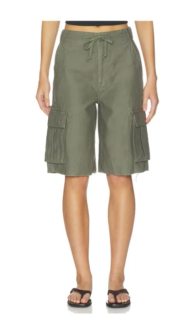 Mother The Free Fall Short Fray In Green