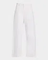 Mother Womens The Full-pipe Ankle High-rise Denim Jeans Picket Fence