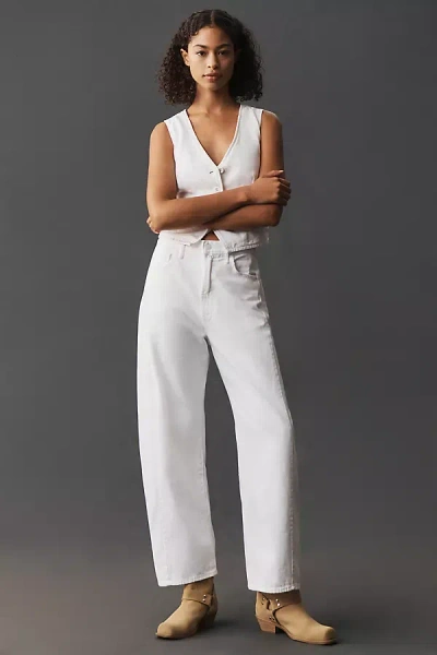 Mother The Full Pipe Flood High-rise Barrel Jeans