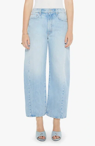 Mother The Full Pipe Flood High Waist Barrel Leg Jeans In Back Pedal