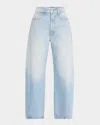 Mother The Full Pipe Flood Jeans In Back Pedal
