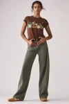 Mother The Lil Sinful Meadow T-shirt In Green