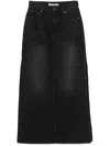 Mother The Fun Dip Slice Maxi Skirt In Black