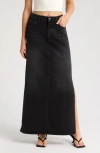 Mother The Fun Dip Slice Maxi Skirt In Late Night Lick