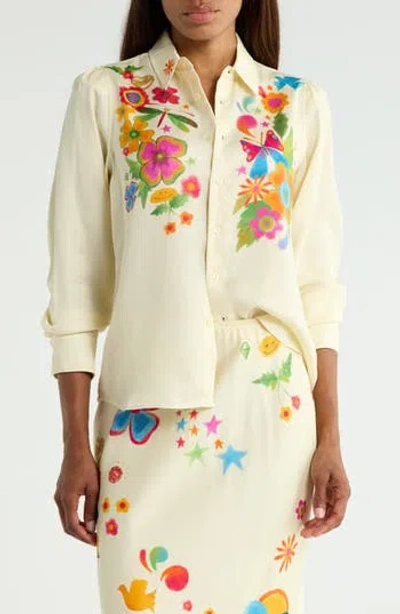 Mother The Gathered Honey Shirt In Mystical Garden