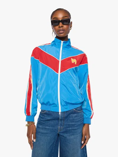 Mother The Glossy Letterman Jacket Lightning Speed In Blue