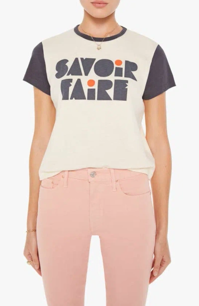 Mother The Goodie Goodie Ringer Tee In Saviore Faire Svf