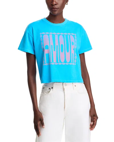 MOTHER THE GRAB BACK CROP GRAPHIC TEE