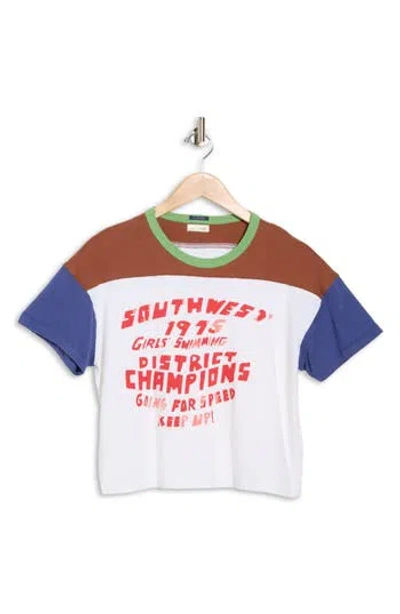 MOTHER MOTHER THE GRAB BAG CROP YOKE GRAPHIC T-SHIRT