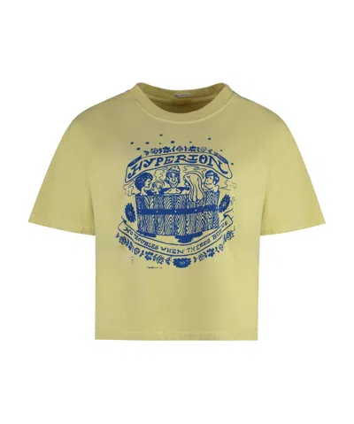 Mother The Grab Bag Cropped T-shirt In Nude