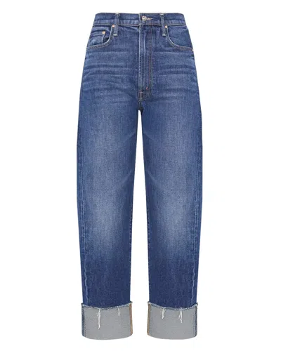 Mother The Half-pipe Ankle Cuff Fray In Blue