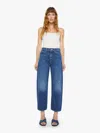 Mother The Ditcher Zip Flood Straight Leg Jeans In Blue