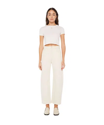 Mother The Half Pipe Ankle Jeans In White