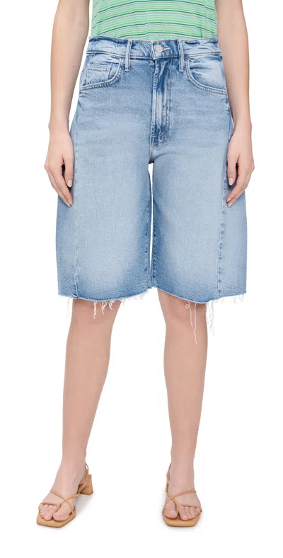 MOTHER THE HALF-PIPE BERMUDA FRAY JEANS SHORTS SOW SURREAL